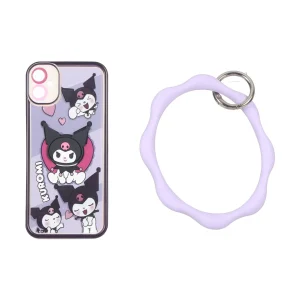 قاب Solid Case عروسک برجسته النگویی محافظ لنز رنگی Samsung Galaxy A05 / M05 / F05 - طرح 592