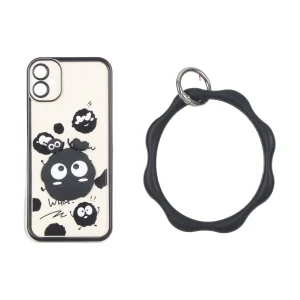 قاب Solid Case عروسک برجسته النگویی محافظ لنز رنگی Samsung Galaxy A05 / M05 / F05 - طرح 593