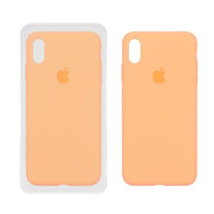 قاب سیلیکونی پاک کنی اورجینال ++A مدل Apple iPhone X Max / iPhone XS Max - نارنجی (پک دار)