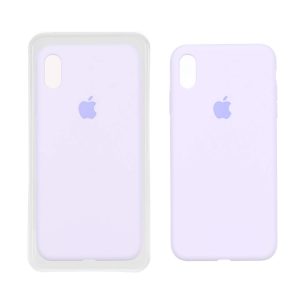 قاب سیلیکونی پاک کنی اورجینال ++A مدل Apple iPhone X Max / iPhone XS Max - یاسی (پک دار)