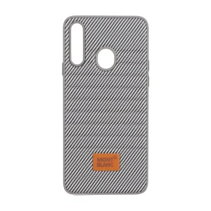 قاب Mont Blanc پافری طرح هاشور Samsung Galaxy A20s - خاکستری کد 1