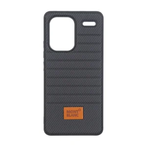 قاب Mont Blanc پافری طرح هاشور Xiaomi Redmi Note 13 Pro Plus 5G - مشکی