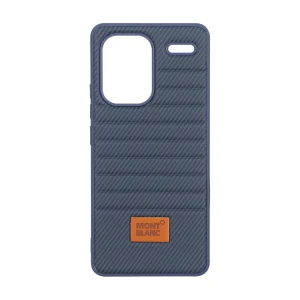 قاب Mont Blanc پافری طرح هاشور Xiaomi Redmi Note 13 Pro Plus 5G - سرمه ای