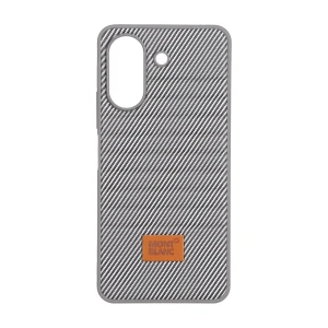 قاب Mont Blanc پافری طرح هاشور Xiaomi Redmi 13C / Poco C65 - خاکستری کد 1