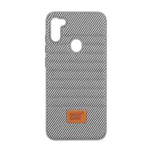 قاب Mont Blanc پافری طرح هاشور Samsung Galaxy A11 / M11 - خاکستری کد 1