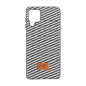 قاب Mont Blanc پافری طرح هاشور Samsung Galaxy A12 / M12 / F12 - خاکستری کد 1