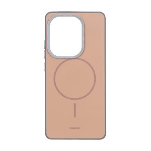 قاب Youngkit طرح مگ سیف دور لنز کربن Xiaomi Redmi Note 14S / Note 13 Pro 4G / Poco M6 Pro 4G - قهوه ای