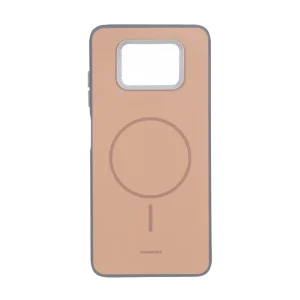 قاب Youngkit طرح مگ سیف دور لنز کربن Xiaomi Poco X3 / Poco X3 Pro / Poco X3 NFC - قهوه ای