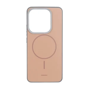 قاب Youngkit طرح مگ سیف دور لنز کربن Xiaomi Redmi Note 14 4G - قهوه ای