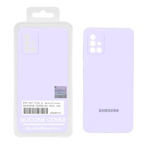 قاب سیلیکونی پاک کنی اورجینال Master Quality مدل Samsung Galaxy A51 / M40s - یاسی (پک دار)