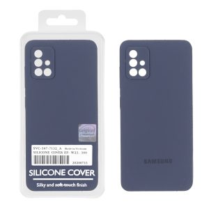 قاب سیلیکونی پاک کنی اورجینال Master Quality مدل Samsung Galaxy A51 / M40s - سرمه ای (پک دار)