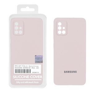 قاب سیلیکونی پاک کنی اورجینال Master Quality مدل Samsung Galaxy A51 / M40s - خاکی (پک دار)