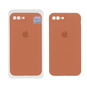 قاب سیلیکونی پاک کنی اورجینال Master Quality مدل Apple iPhone 7 Plus / iPhone 8 Plus - قهوه ای روشن (پک دار)