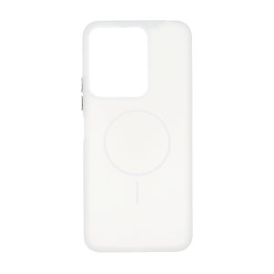 قاب مات Funnyrich طرح مگ سیف دور مات Xiaomi Redmi 13X / Redmi 13 4G / Poco M6 4G - سفید