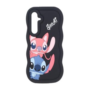 قاب سیلیکونی کنگره ای Stitch برجسته فانتزی Samsung Galaxy A35 / A55 - مشکی کد 1