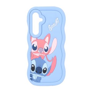 قاب سیلیکونی کنگره ای Stitch برجسته فانتزی Samsung Galaxy A35 / A55 - آبی کد 1
