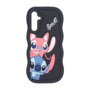 قاب سیلیکونی کنگره ای Stitch برجسته فانتزی Samsung Galaxy A15 - مشکی کد 1