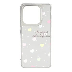 قاب آینه ای Silver طرح دار Xiaomi Redmi Note 14 4G - کد 6