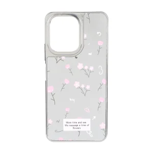 قاب آینه ای Silver طرح دار Xiaomi Redmi 13C / Poco C65 - کد 27