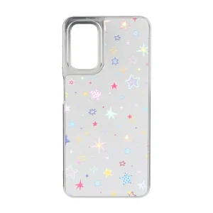 قاب آینه ای Silver طرح دار Samsung Galaxy A13 4G / A13 5G / A04s / M13 4G / M23 / F13 - کد 36