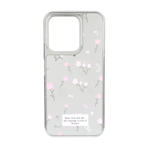 قاب آینه ای Silver طرح دار نسخه گلوبال Xiaomi Redmi 15C / Poco C85 - کد 45