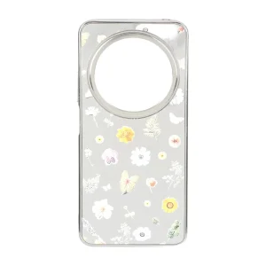 قاب آینه ای Silver طرح دار Xiaomi Redmi 14C / Redmi A3 Pro / Redmi A4 / Poco C75 - کد 75