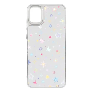 قاب آینه ای Silver طرح دار Samsung Galaxy A05 / M05 / F05 - کد 102
