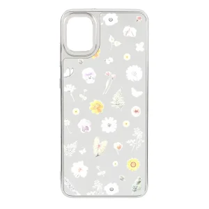 قاب آینه ای Silver طرح دار Samsung Galaxy A05 / M05 / F05 - کد 105
