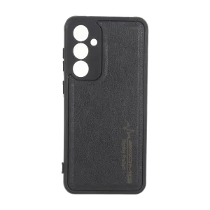 قاب طرح چرم AMG محافظ لنزدار Samsung Galaxy S23 FE - مشکی