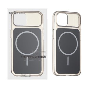 قاب اورجینال Unique Case مستطیلی MagSafe لنز شفاف ژله ای Apple iPhone 13 / iPhone 14 - مشکی (پک دار)