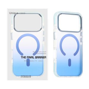 قاب اورجینال Unique Case مات MagSafe دور رنگی لنز آلومینیومی Apple iPhone 17 Pro / iPhone 18 Pro - آبی (پک دار)