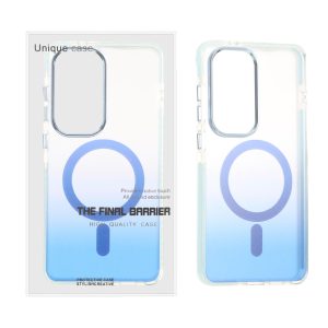 قاب اورجینال Unique Case مات MagSafe دور رنگی لنز آلومینیومی Samsung Galaxy S26 Ultra - آبی (پک دار)
