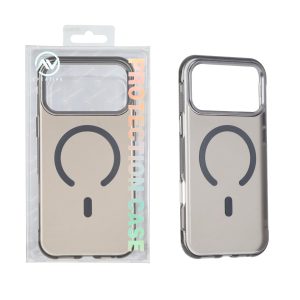 قاب اورجینال AV مات رنگی MagSafe دور سوزنی لنز آلومینیومی Apple iPhone 17 Pro Max / iPhone 18 Pro Max - مشکی (پک دار)
