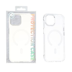 قاب اورجینال AV مات رنگی MagSafe دور سوزنی لنز آلومینیومی Apple iPhone 13 / iPhone 14 - سفید (پک دار)