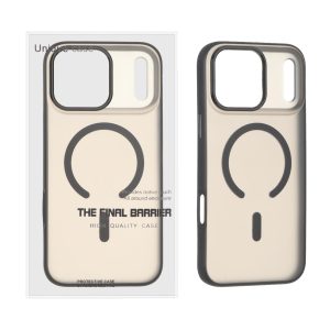 قاب اورجینال Unique Case مات MagSafe دور رنگی Soft لنز آلومینیومی Apple iPhone 17 Pro Max - مشکی (پک دار)