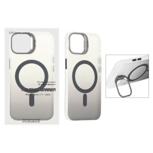 قاب اورجینال Unique Case مات دور رنگ MagSafe لنز فلزی استندشو Apple iPhone 13 / iPhone 14 - مشکی (پک دار)