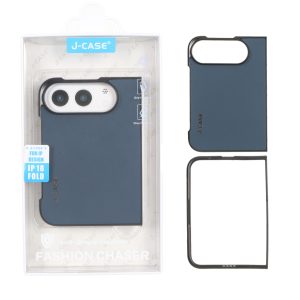 قاب اورجینال j Case چرمی Apple iPhone 18 Ultra (Fold) - سرمه ای (پک دار) - MPS