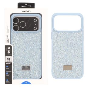 قاب اوجینال Swarovski Vawi مدل Apple iPhone 17 Pro Max / iPhone 18 Pro Max - آبی (پک دار) - MPS