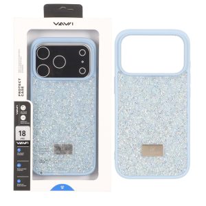 قاب اوجینال Swarovski Vawi مدل Apple iPhone 17 Pro / iPhone 18 Pro - آبی (پک دار) - MPS