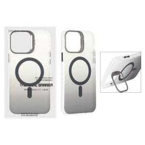 قاب اورجینال Unique Case مات دور رنگ MagSafe لنز فلزی استندشو Apple iPhone 13 Pro Max - مشکی (پک دار)