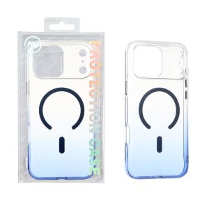 قاب اورجینال AV شفاف کریستالی MagSafe دو رنگ Apple iPhone 17 Pro Max - آبی (پک دار)