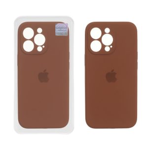 قاب سیلیکونی پاک کنی اورجینال Master Quality مدل Apple iPhone 13 Pro - قهوه ای (پک دار)
