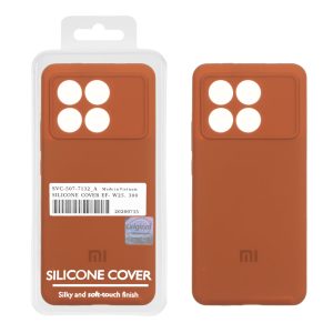 قاب سیلیکونی پاک کنی اورجینال Master Quality مدل Xiaomi Poco X6 Pro 5G / Redmi K70E - قهوه ای روشن (پک دار)