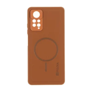 قاب Puloka جیر طرح مگ سیف Slim محافظ لنزدار Xiaomi Redmi Note 12 Pro 4G / Redmi Note 11 Pro - قهوه ای روشن