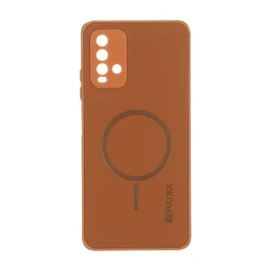 قاب Puloka جیر طرح مگ سیف Slim محافظ لنزدار Xiaomi Redmi 9T 4G - قهوه ای روشن
