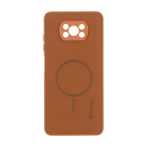 قاب Puloka جیر طرح مگ سیف Slim محافظ لنزدار Xiaomi Poco X3 / Poco X3 Pro / Poco X3 NFC - قهوه ای روشن