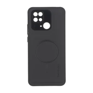 قاب Puloka جیر طرح مگ سیف Slim محافظ لنزدار Xiaomi Redmi 10C / Redmi 10 Power / Poco C40 - مشکی