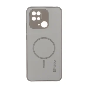 قاب Puloka جیر طرح مگ سیف Slim محافظ لنزدار Xiaomi Redmi 10C / Redmi 10 Power / Poco C40 - طوسی