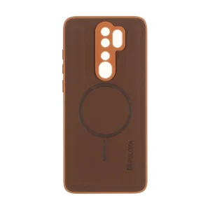 قاب Puloka جیر طرح مگ سیف Slim محافظ لنزدار Xiaomi Redmi Note 8 Pro - قهوه ای