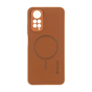 قاب Puloka جیر طرح مگ سیف Slim محافظ لنزدار Xiaomi Redmi Note 11 4G / Redmi Note 11S - قهوه ای روشن